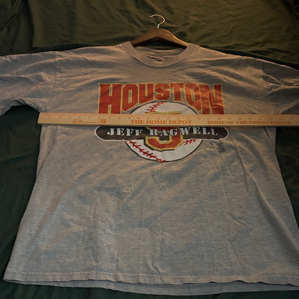 2000 Gray Houston Jeff Bagwell Men's XL Tee Vintage - Picture 2 of 7